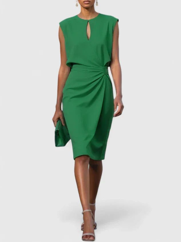 Amalie | Dame Elegant Slank Midi Kjole