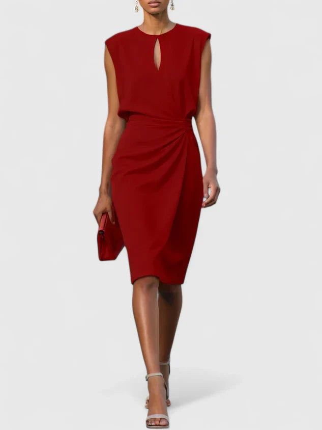 Amalie | Dame Elegant Slank Midi Kjole