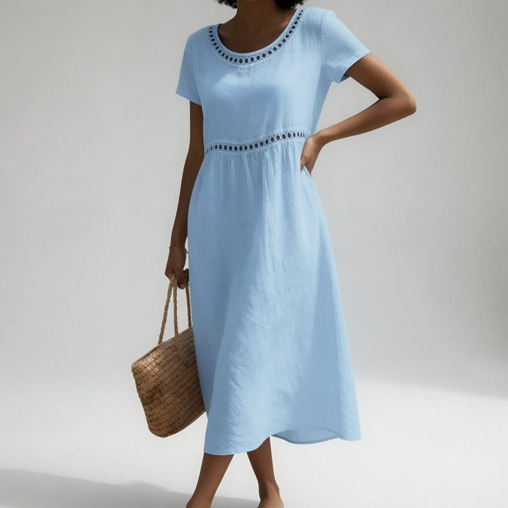 Sofie | Dame Empire Kjole med Broderi